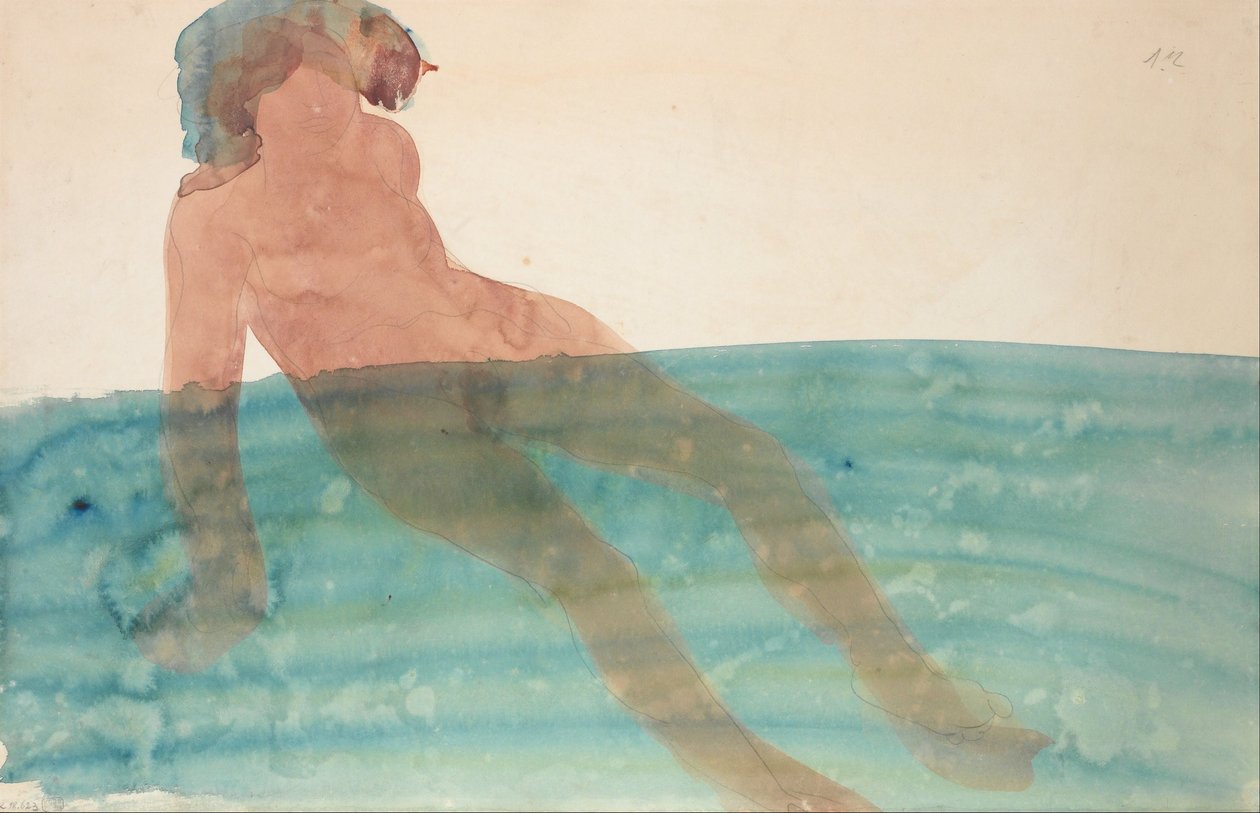 banyo yapan kadın by Auguste Rodin