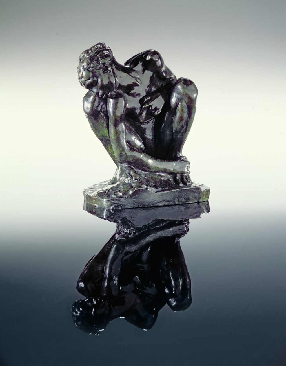 çömelmiş çıplak by Auguste Rodin
