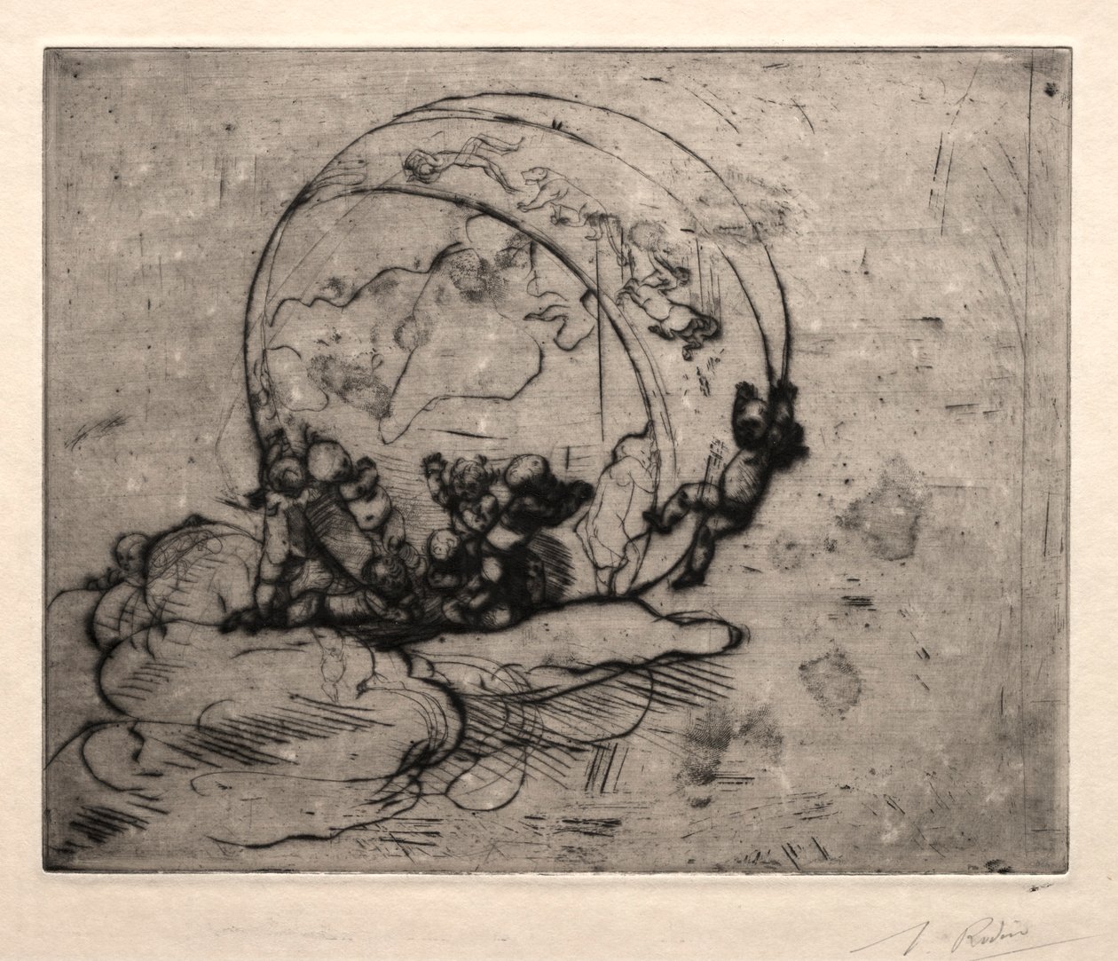 Dünyaya Liderlik Eden Cupids, 1881. by Auguste Rodin