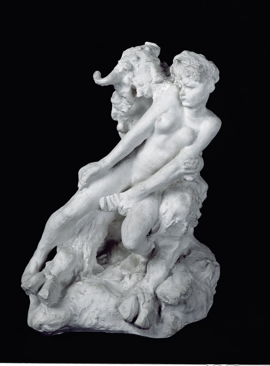 Faun ve Peri, c.1886 (alçı) by Auguste Rodin