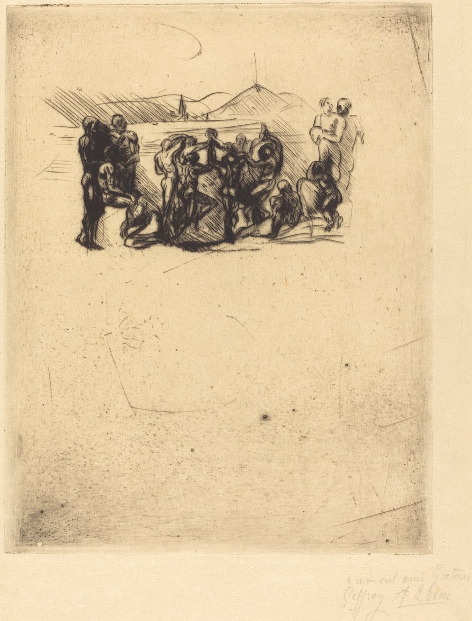 La Ronde, muhtemelen 1883. by Auguste Rodin