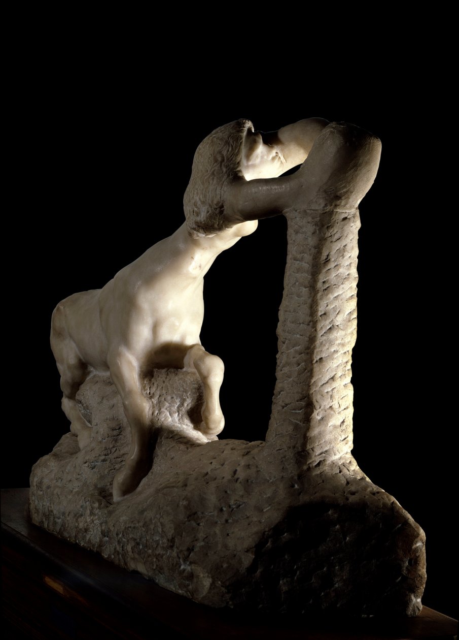 La centauresse Auguste Rodin (1840-1917) tarafından yapılmış mermer heykel 20. yüzyıl Paris, Musee Rodin. by Auguste Rodin