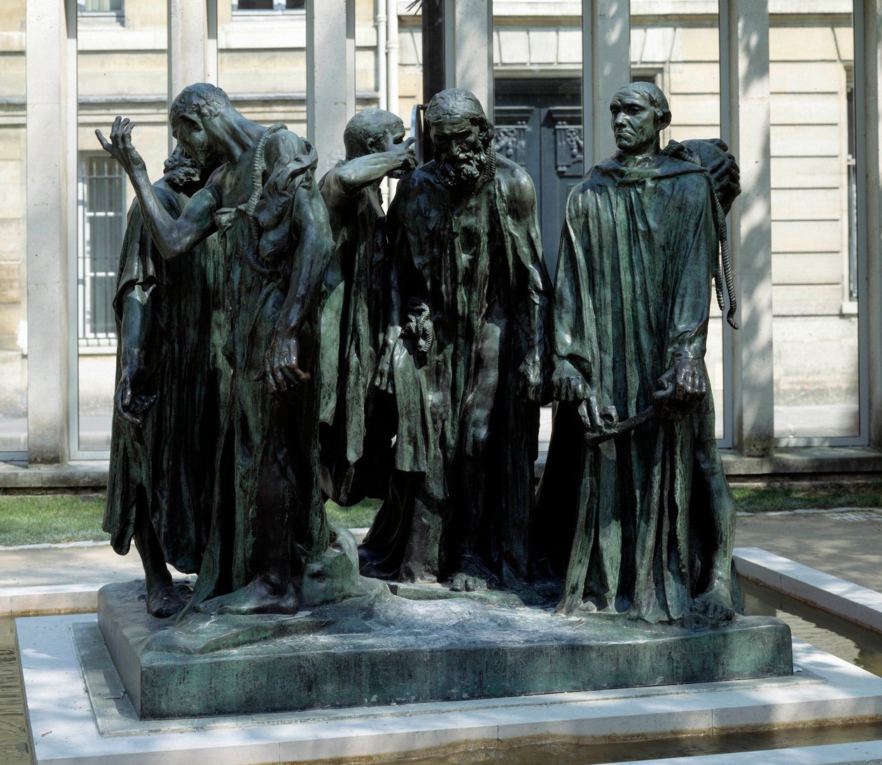 Auguste Rodin (1840-1917) tarafından Calais Bronz heykelinin burjuva anıtı by Auguste Rodin