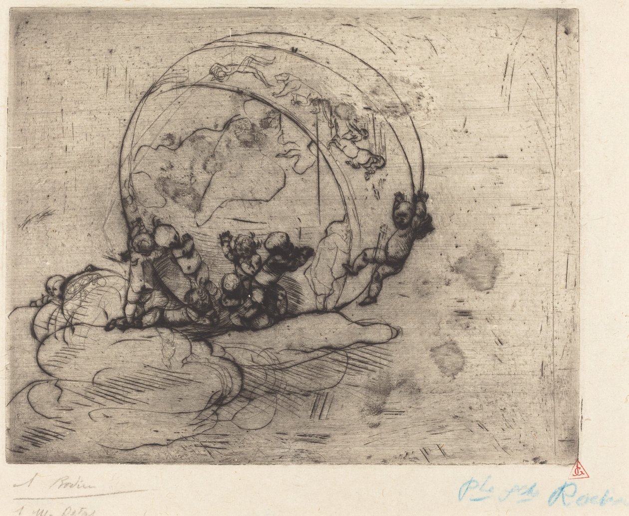Dünyaya Liderlik Eden Cupids, 1881. by Auguste Rodin
