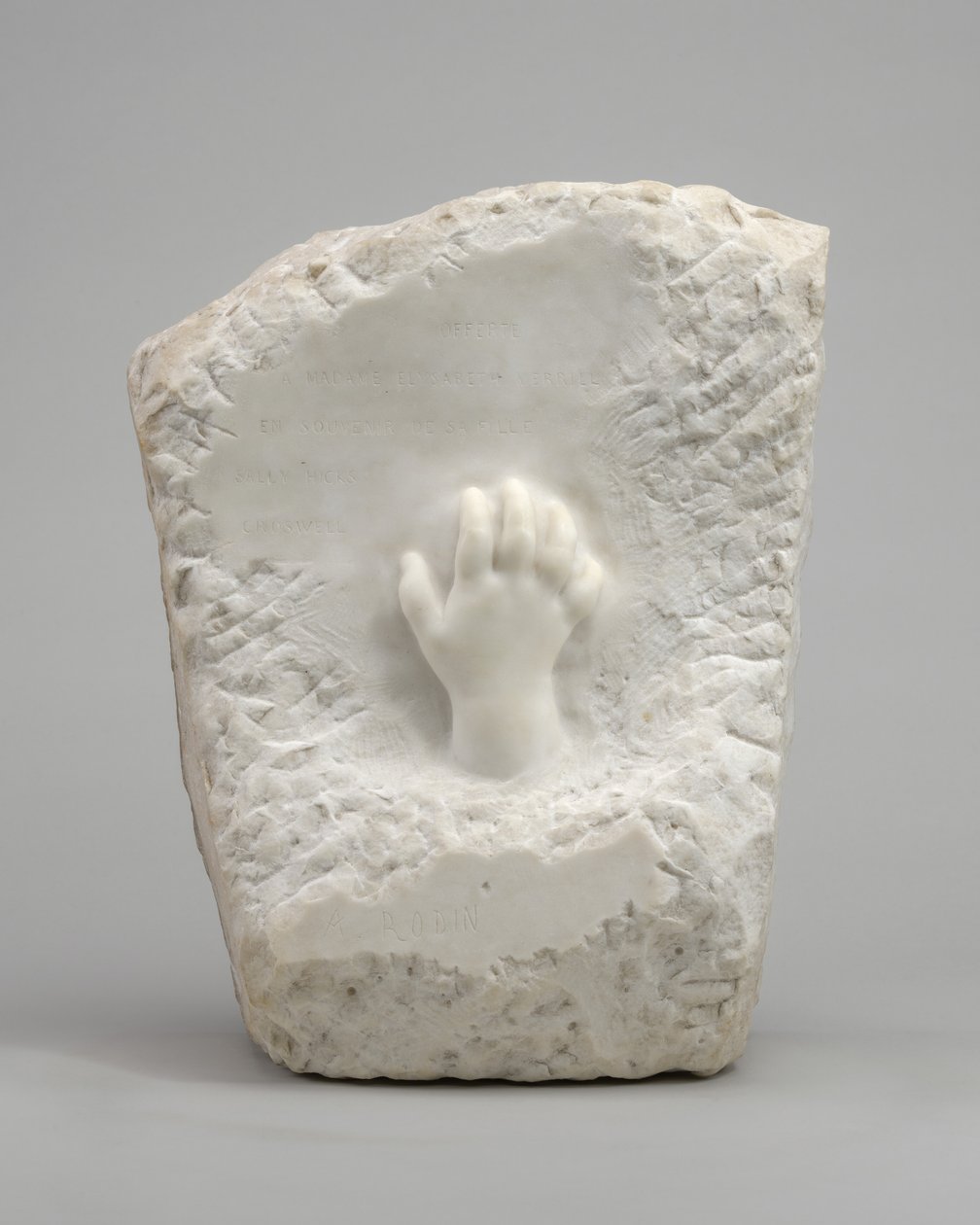 Bir Çocuğun Anma Rölyef Eli, 1908. by Auguste Rodin