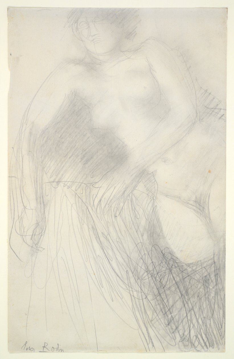 uzanmış kadın çıplak by Auguste Rodin