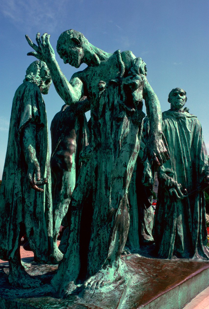 Calais Burghers heykeli, 19. yüzyıl. by Auguste Rodin
