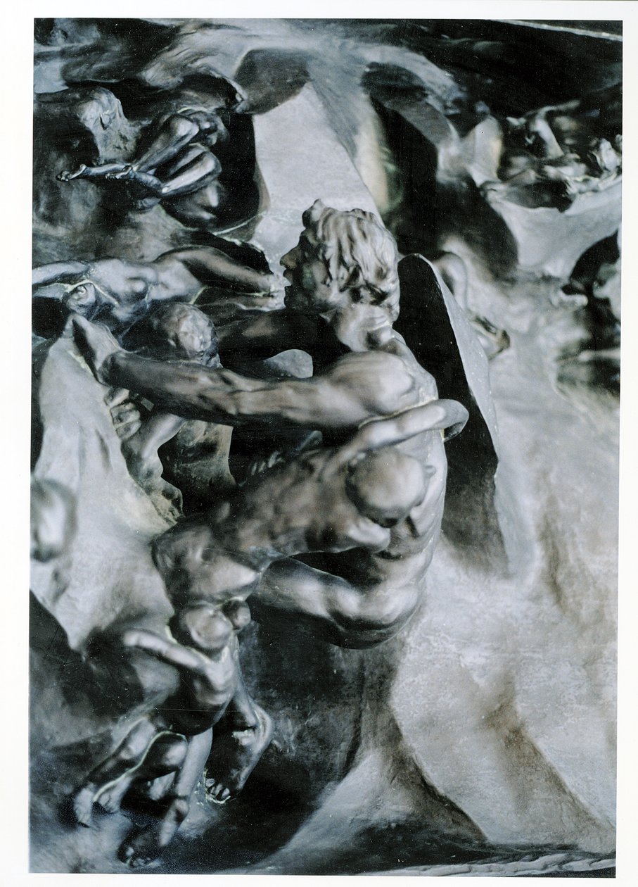 Cehennemin Kapıları, Ugolino ve Oğulları detayı, sol orta panel, 1887 dolayları bronz by Auguste Rodin