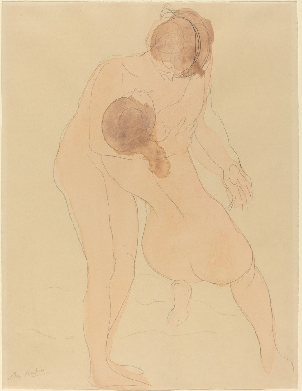 iki figür by Auguste Rodin