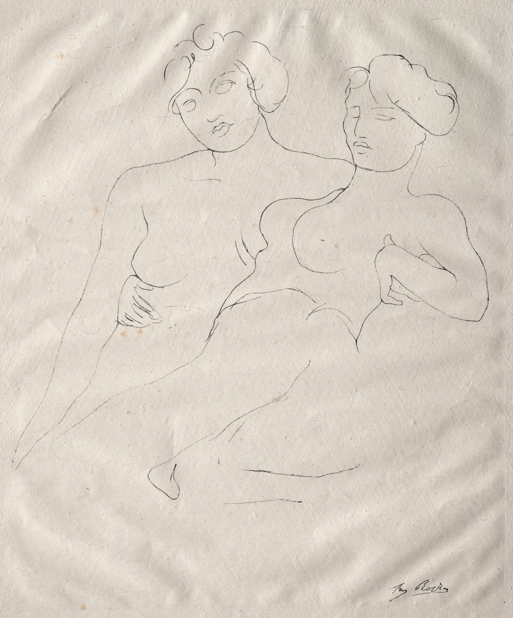 iki figür by Auguste Rodin