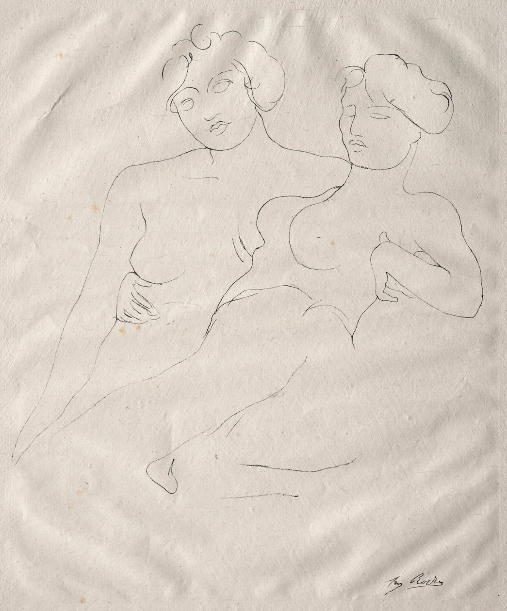 İki Figür. by Auguste Rodin