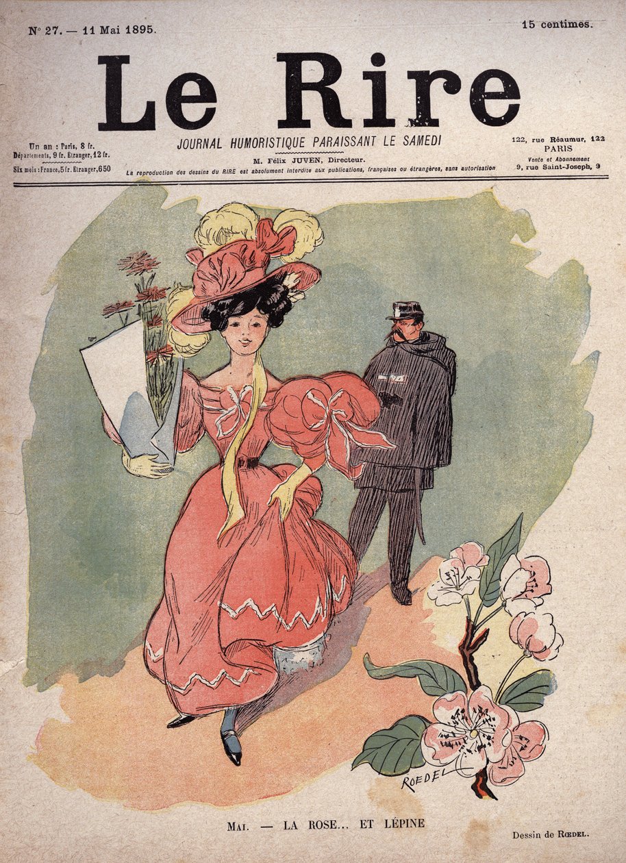 Mayıs ayı - gül ve... Lepine (Louis Jean-Baptiste Lepine by Auguste Roedel