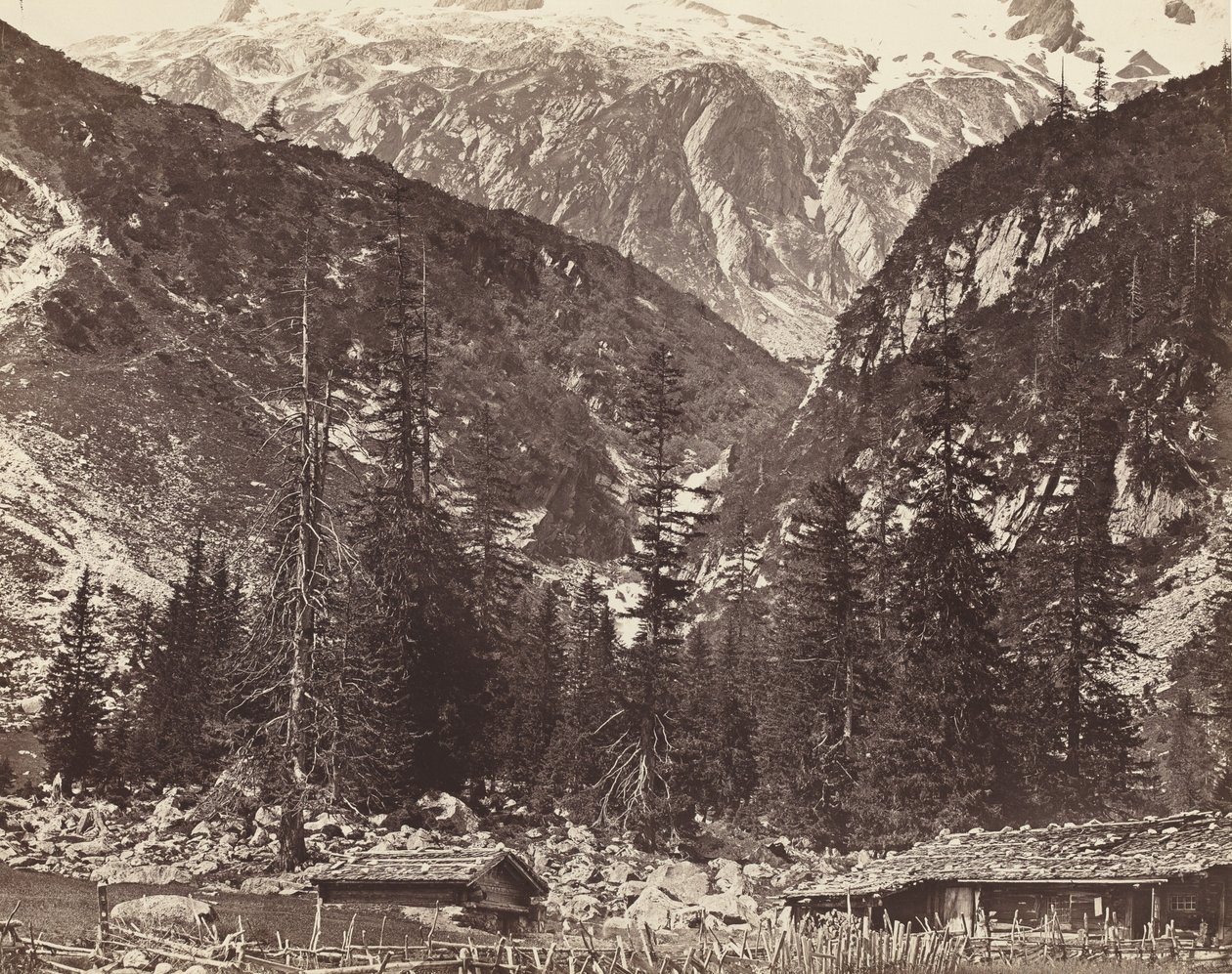 Chalet de Handeck, Hasli Vadisi, Bern Kantonu, İsviçre, c. 1860 by Auguste Rosalie Bisson