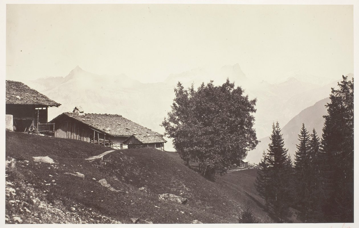 Savoie 47, Le Buet ve Fis Kayalıkları by Auguste Rosalie Bisson