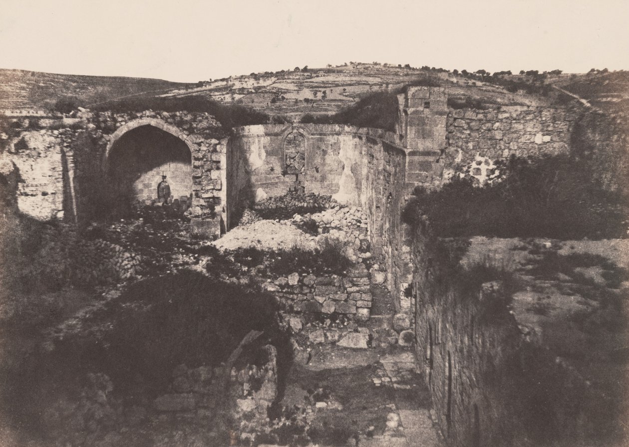 Jérusalem: Église de Sainte Marie Madeleine (Kudüs: Aziz Mary Magdalene Kilisesi),1854 (fotoğraf) by Auguste Salzmann
