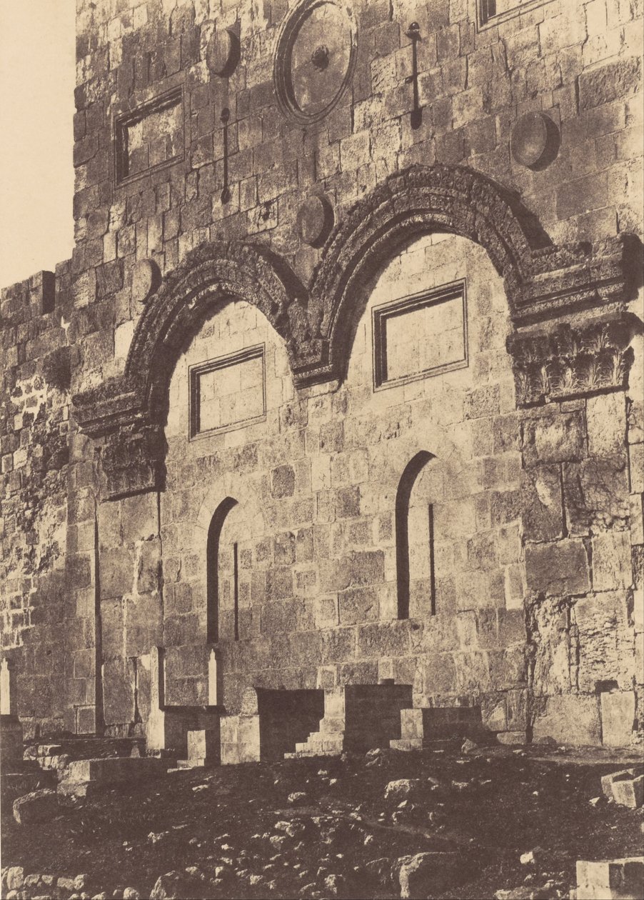 Kudüs. Tapınağın Muhafazası. altın Kapı by Auguste Salzmann