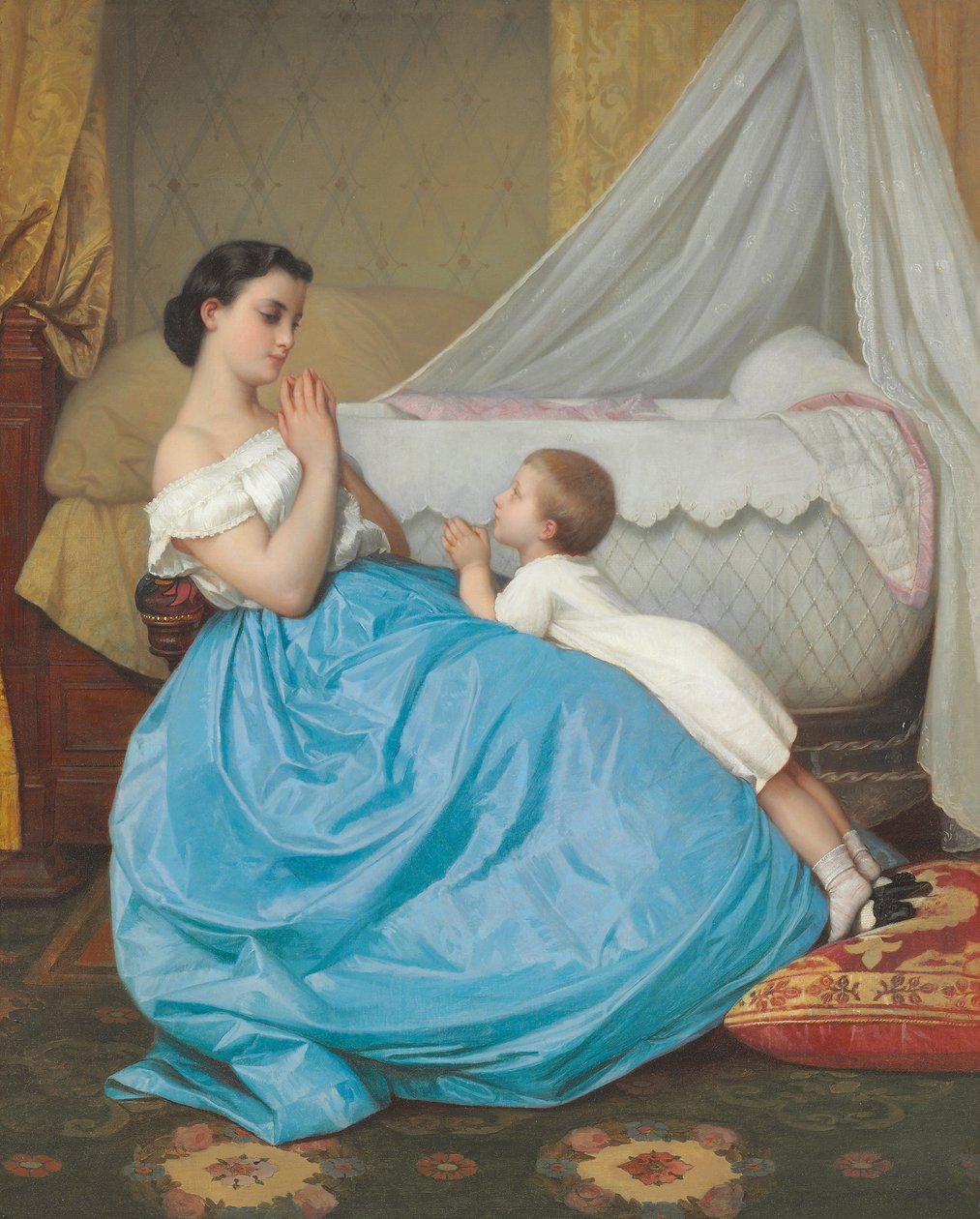 Yatma Vakti Namazı, 1858 by Auguste Toulmouche