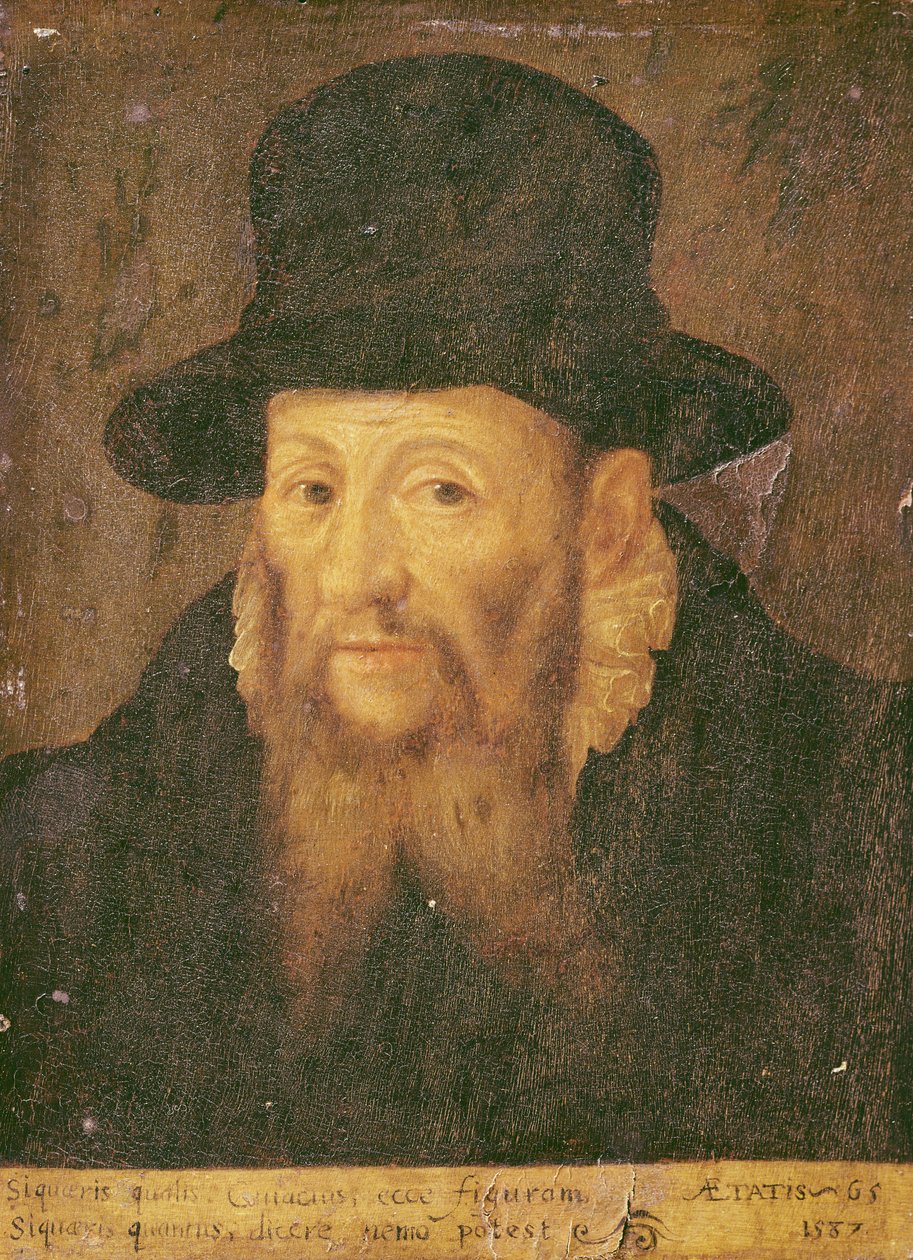 Jacques Cujas (1522-90) 65 yaşında by Augustin II Quesnel