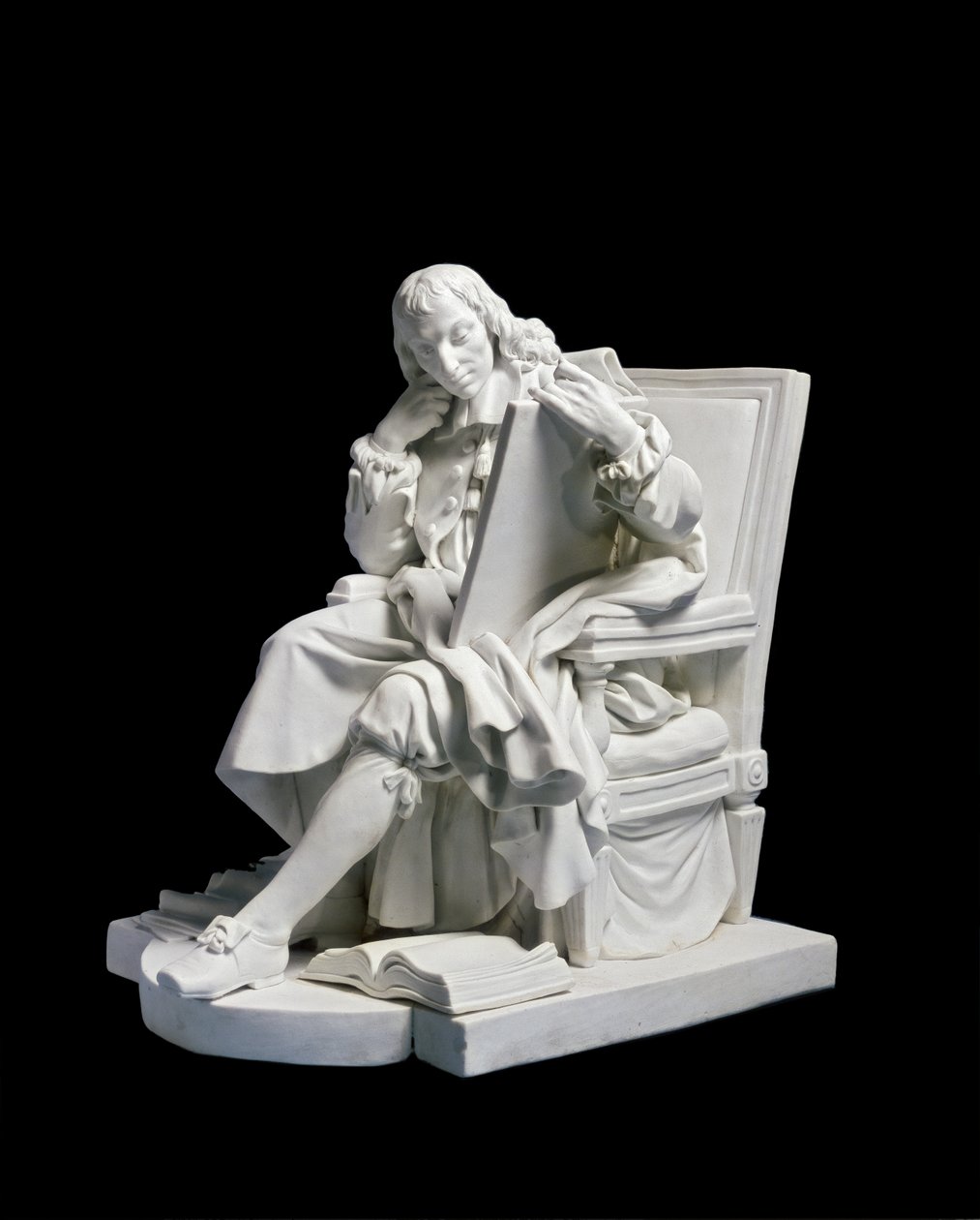 Blaise Pascal, c. 1784 (porselen (sert hamur), bisküvi) by Augustin Pajou