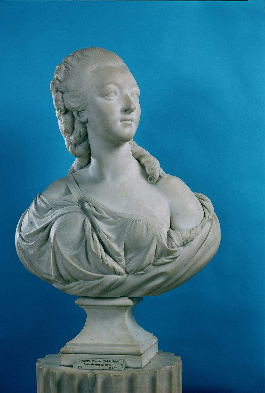 Kontes du Barry'nin büstü (1743-93) 1773 (mermer) by Augustin Pajou