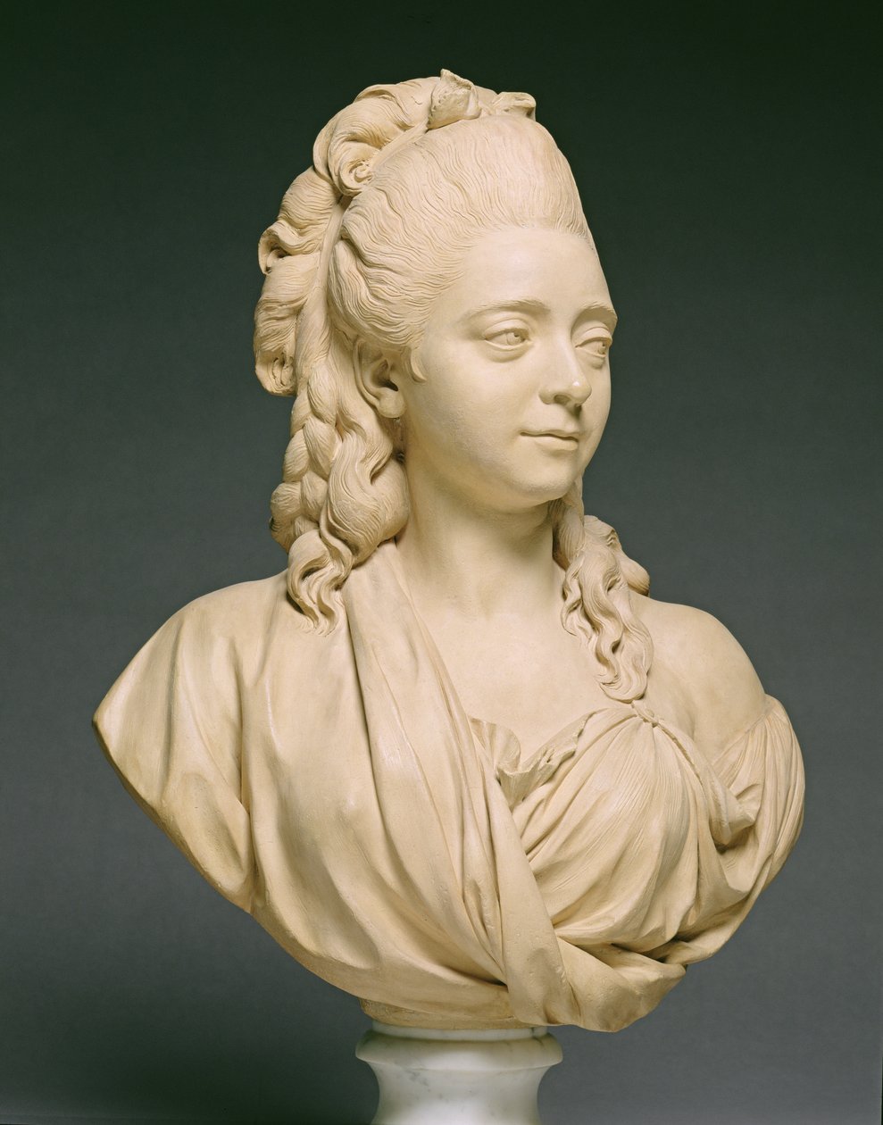 Madam Pajou, nee Angelique Roumier, 1777 (pişmiş toprak) by Augustin Pajou