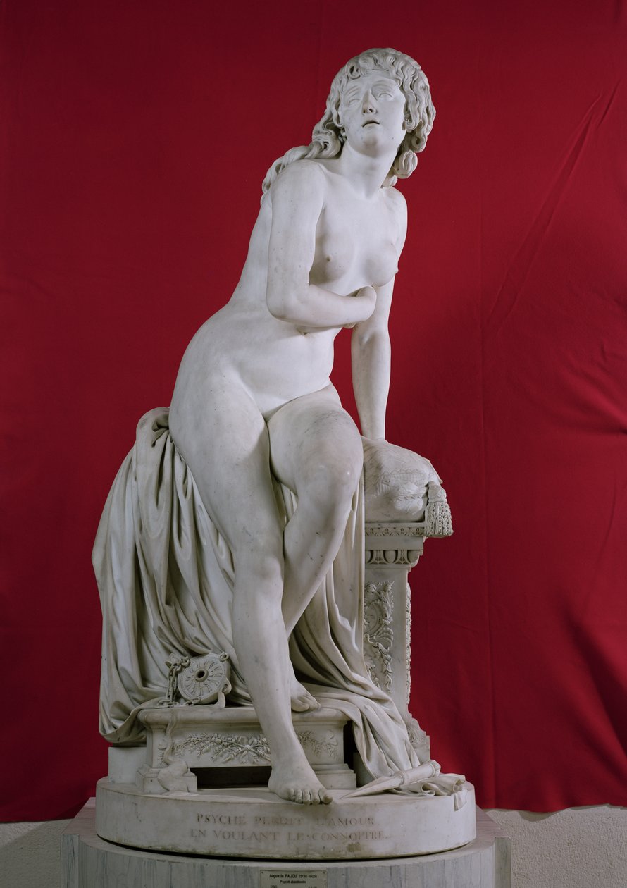 Terkedilmiş Ruh, 1790 (mermer) by Augustin Pajou
