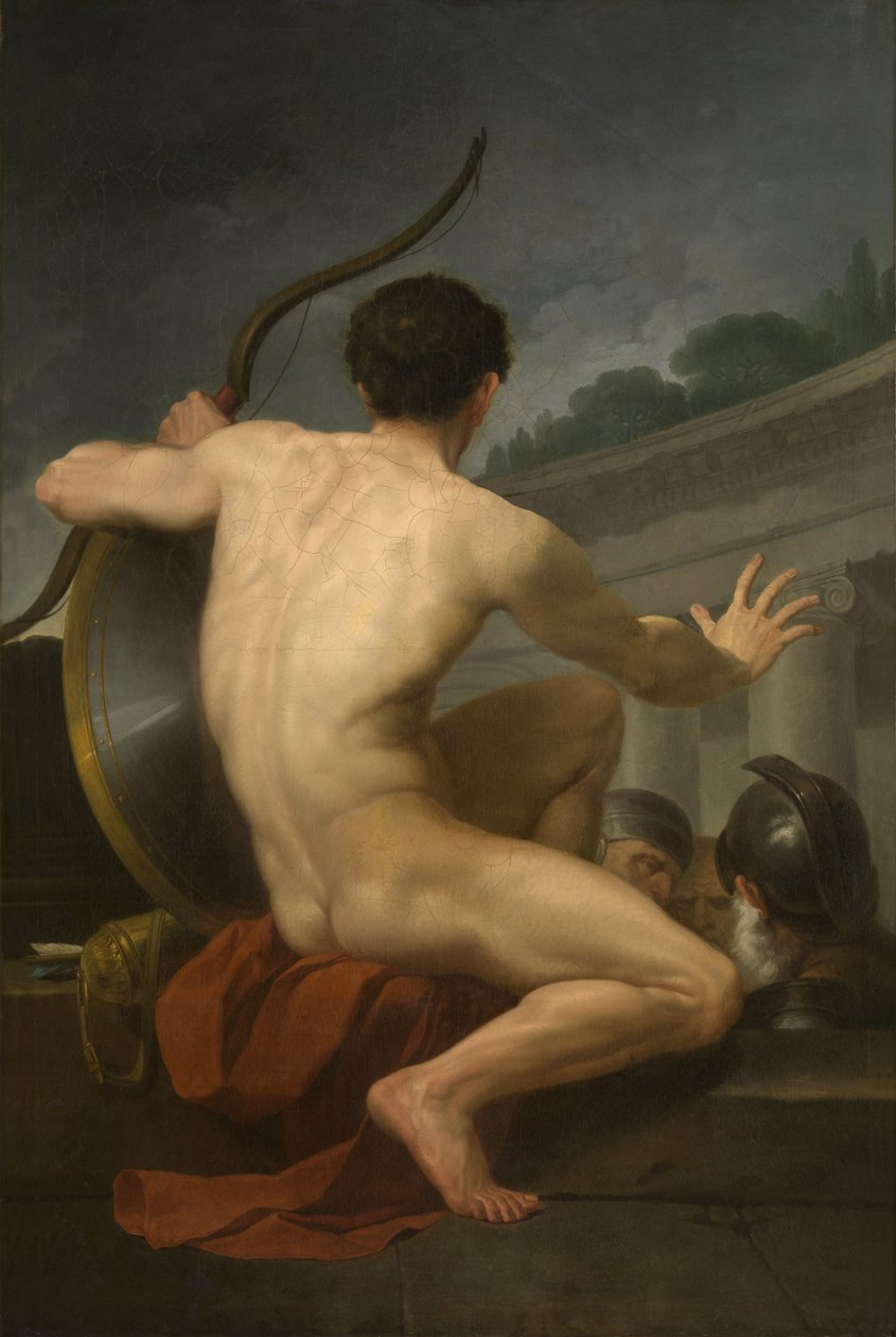 Çıplak savaşçı / Okçu by Augustin van den Berghe