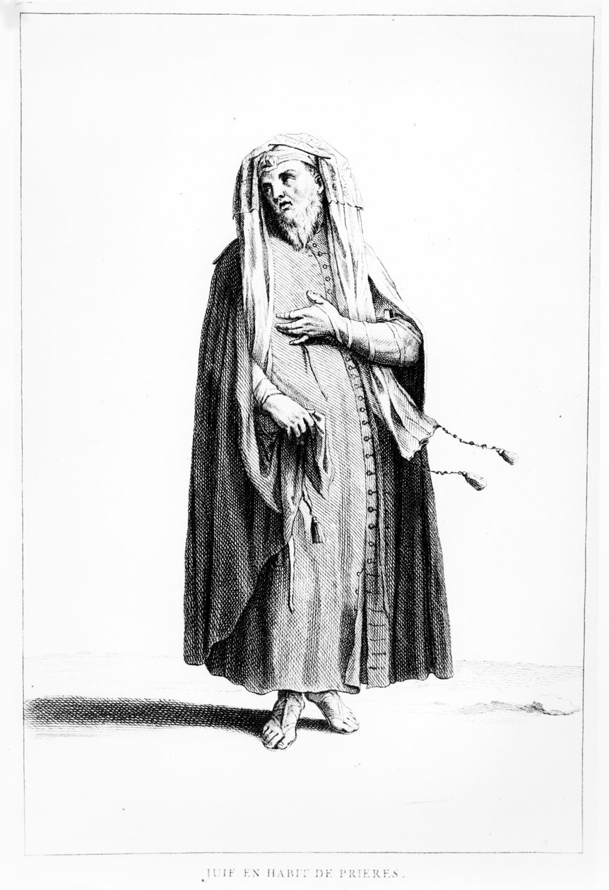 Dua için Giyinmiş Bir Fransız Yahudi Adam, Dictionnaire Historique de la Bible