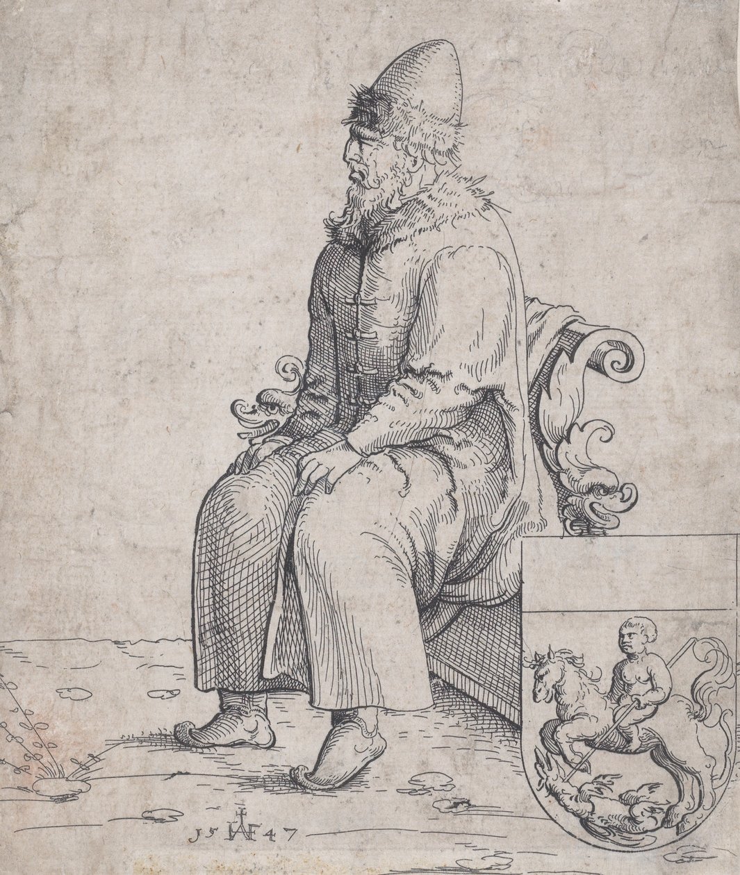 Basil Basilius, Rusya Büyük Dükü, 1547. by Augustin Hirschvogel
