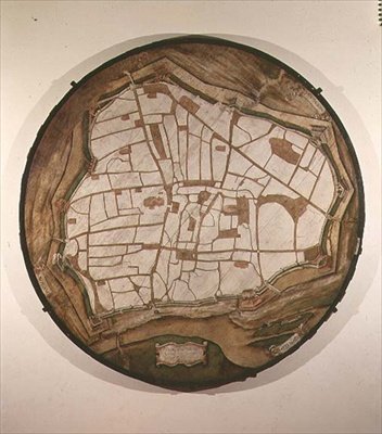 Viyana Dairesel Haritası, 1547-49 by Augustin Hirschvogel
