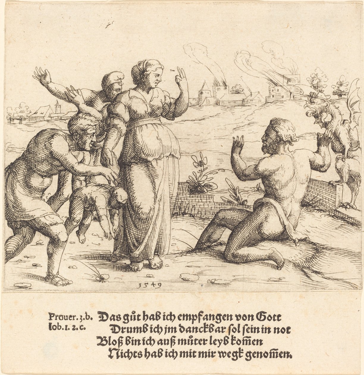İş Talihsizliklerini Öğrenir, 1549. by Augustin Hirschvogel