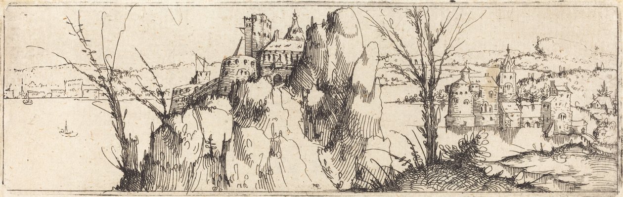 Göl Manzarası [üst plaka] by Augustin Hirschvogel