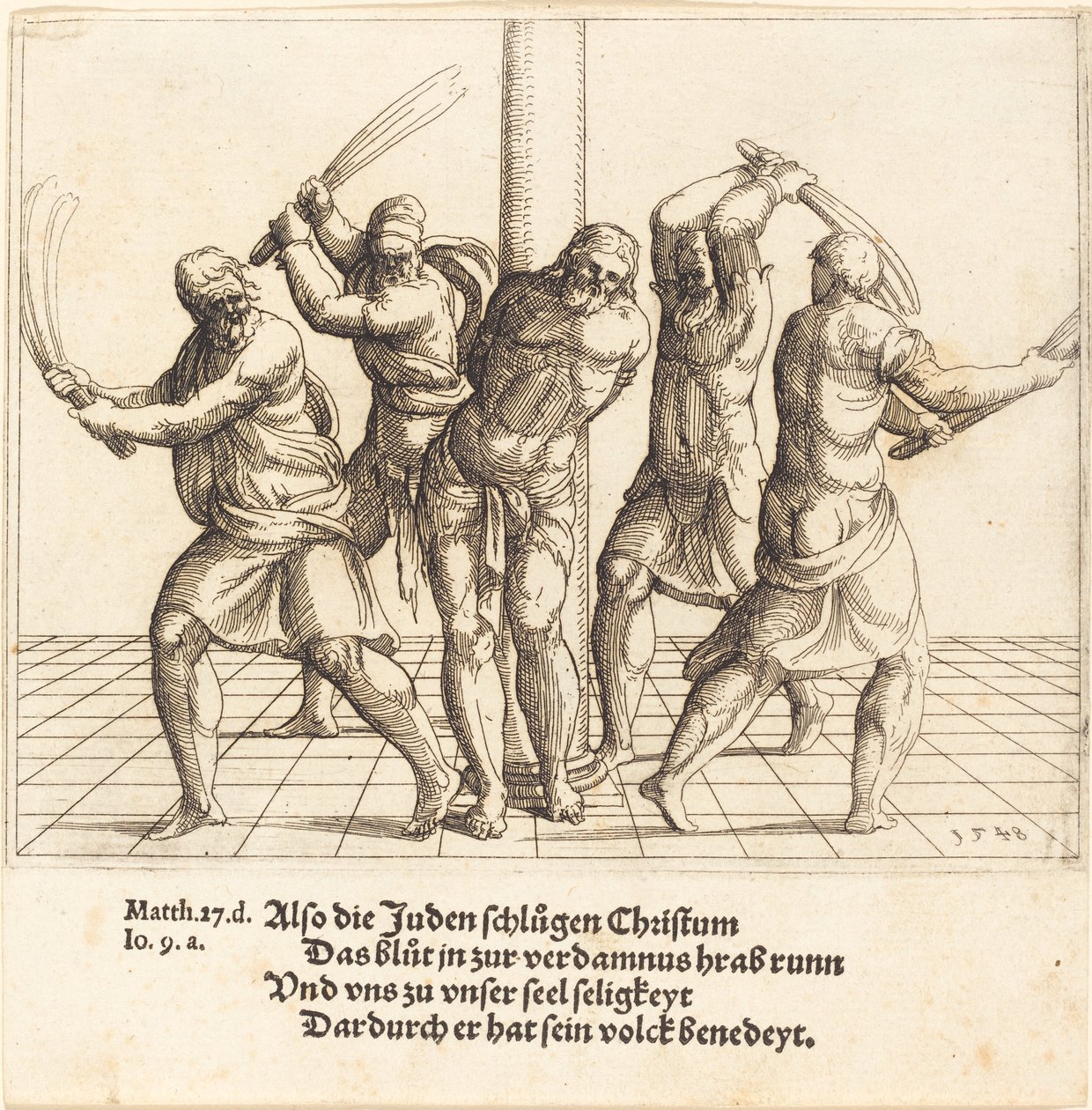 Kırbaçlanma, 1548. by Augustin Hirschvogel