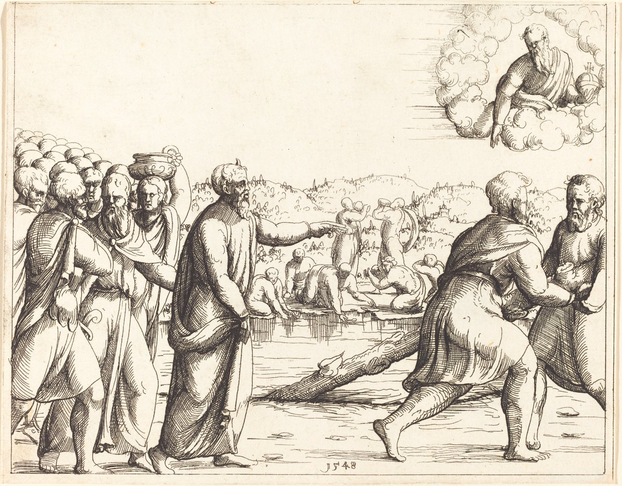 Rab, Marah Sularını Tatlandırıyor by Augustin Hirschvogel