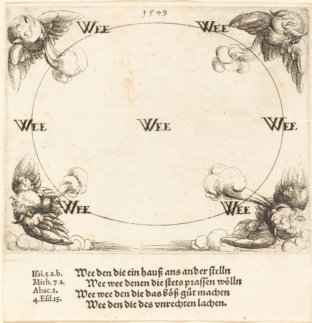 Yazıklar, Yazıcılar ve Ferisilerde Bildirilir, 1549. by Augustin Hirschvogel
