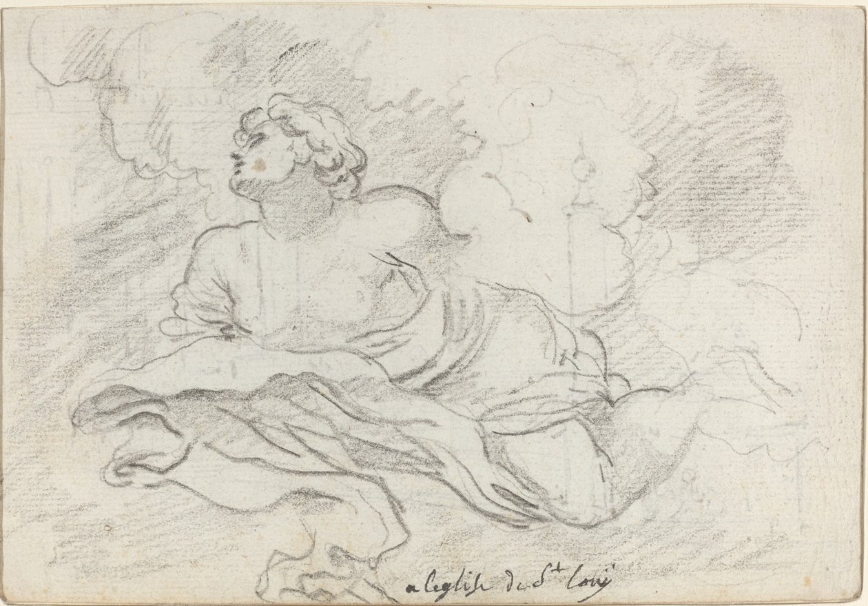 Varsayımdan Melek [rekto] by Augustin Pajou after Charles Mellin