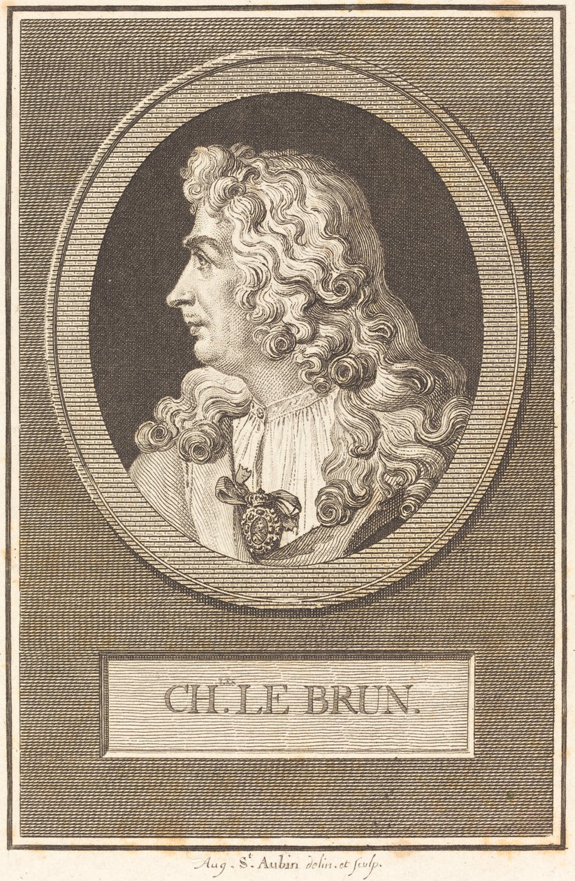 Charles LeBrun by Augustin de Saint Aubin