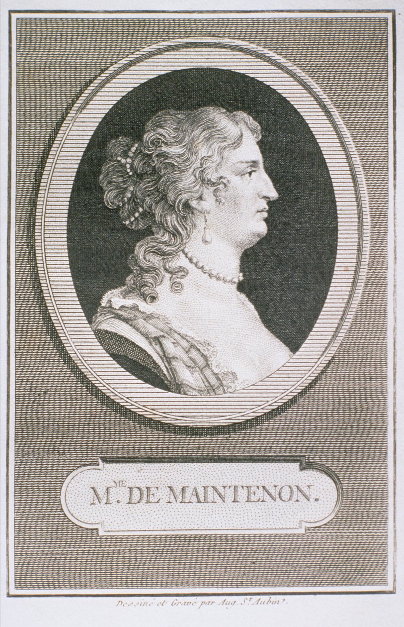 Françoise dAubigne, Madame de Maintenon (1635-1719) by Augustin de Saint Aubin