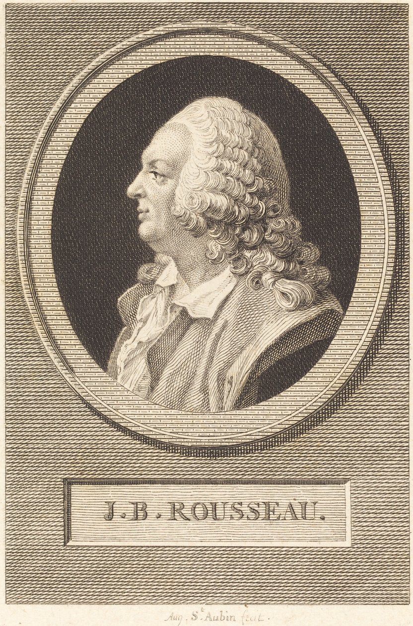 Jean Baptiste Rousseau by Augustin de Saint Aubin