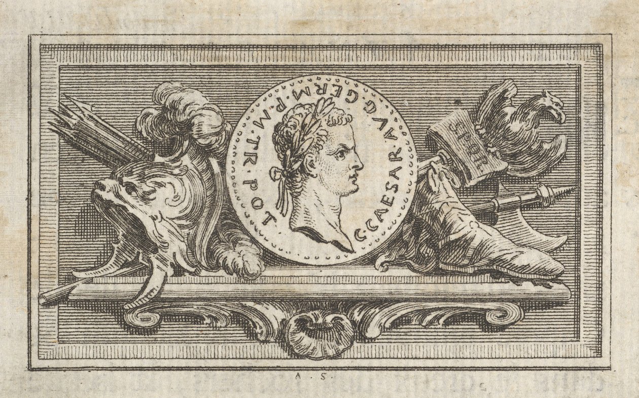 6. Kitapta Caligula Portresi ile Madalya, 1768