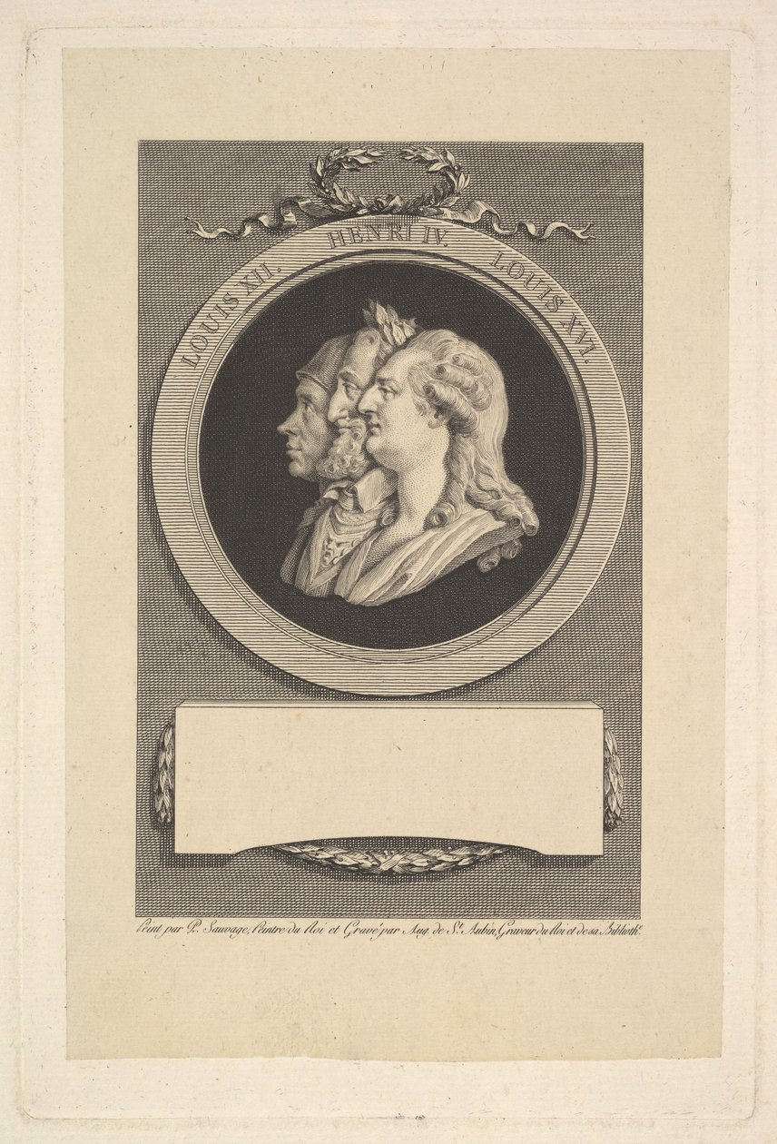 Louis XVI, Henri IV ve Louis XII, 1791