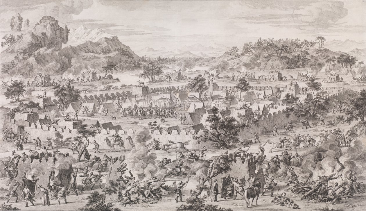 Tonguzluk Savaşı, 1773. by Augustin de Saint Aubin
