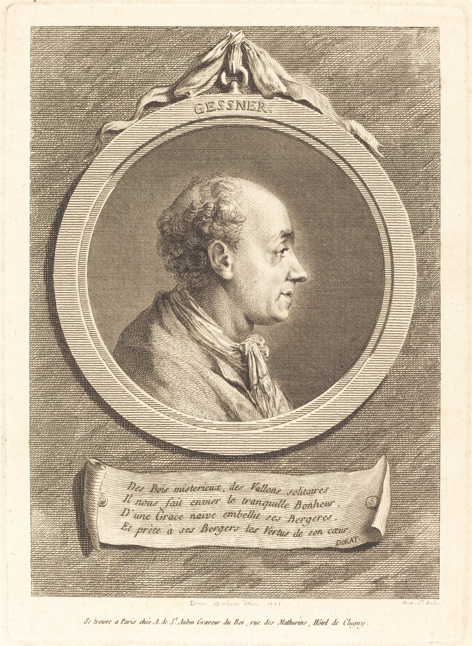 Süleyman Gesner by Augustin de Saint Aubin after Vivant Denon