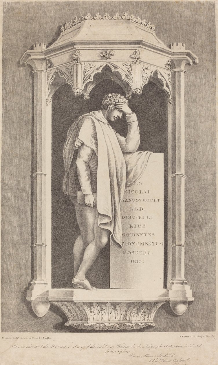 Nicolai Wanostrocht Anıtı by Augustine Aglio after John Flaxman