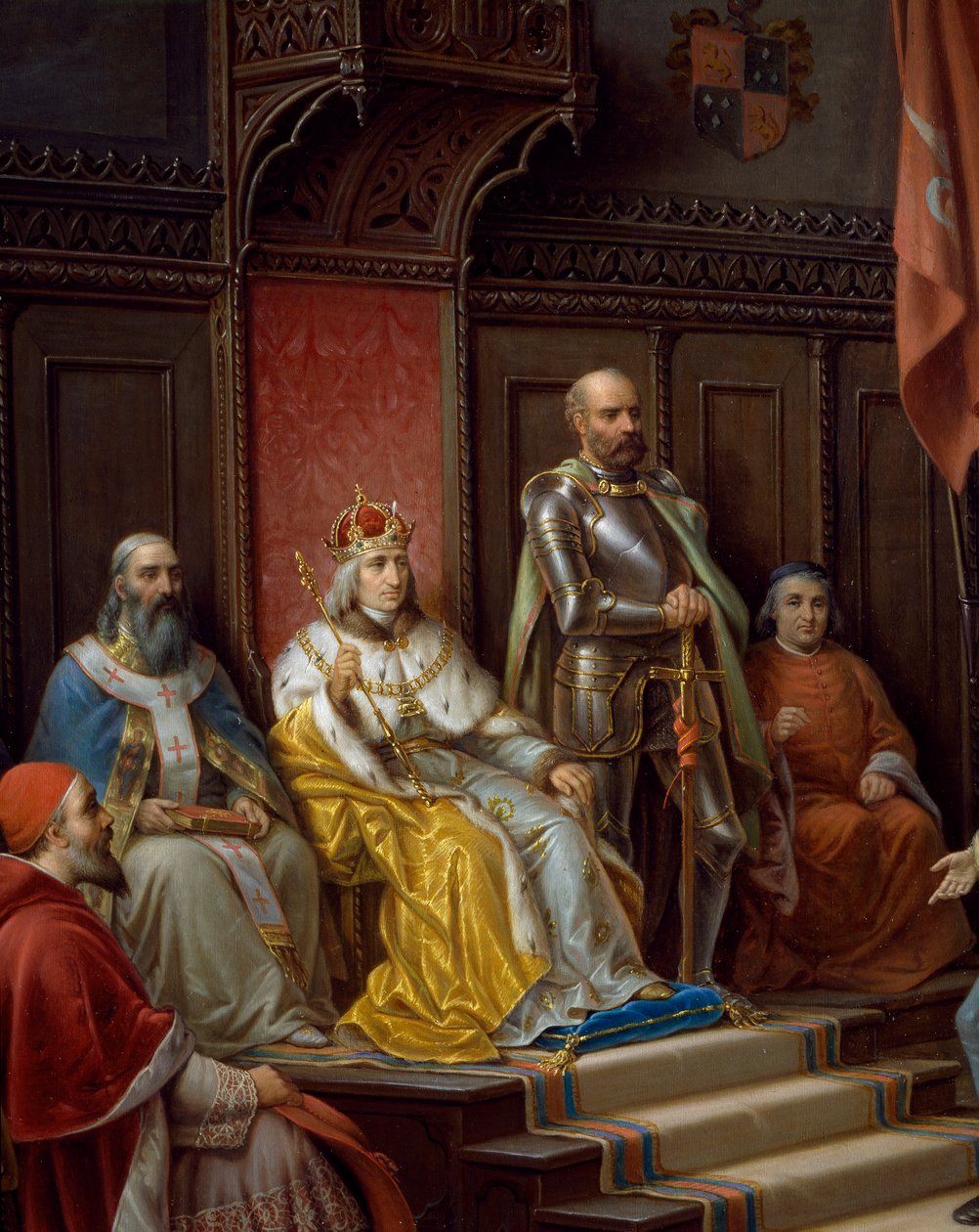 Frederick III tahtta, Trieste şairi Raffaele Zovenzoni tarafından Türklere karşı yürümek için bastırılan Frederick III