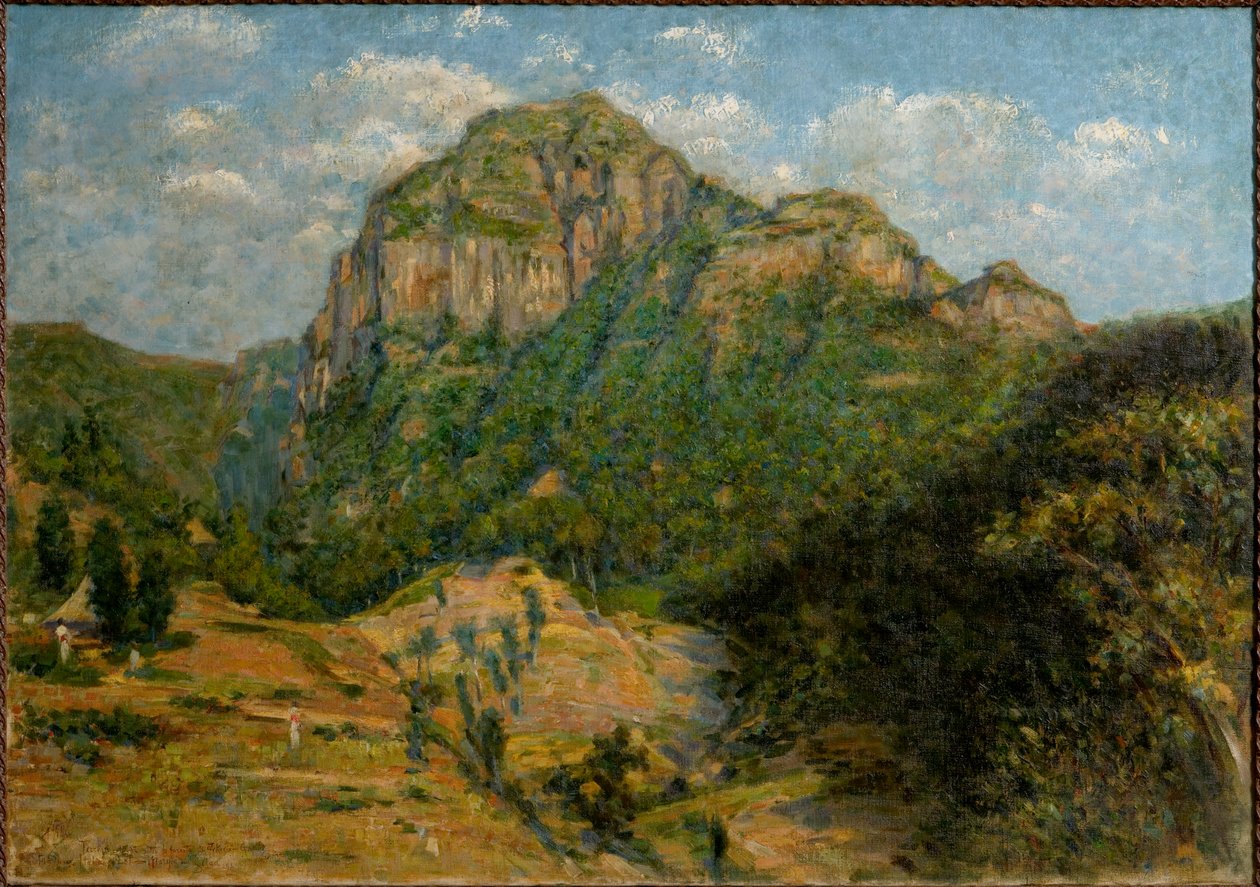 Afrika Manzarası (tuval üzerine yağlı boya), cm 79 x 112,5. by Augusto Valli