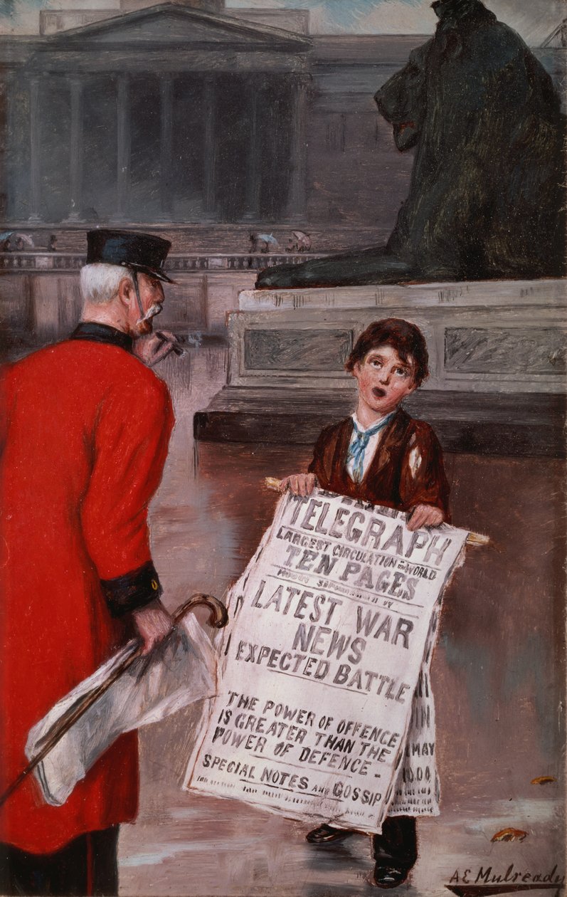 Savaş Haberleri, c.1900 by Augustus Edward Mulready