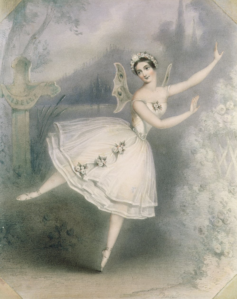 Carlotta Grisi (1819-99) Giselle, Paris, 1841 dolaylarında by Augustus Jules Bouvier
