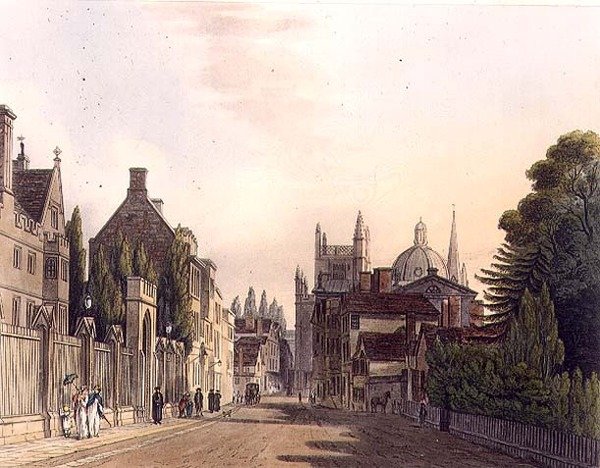 Parklardan görülen Wadham Hall