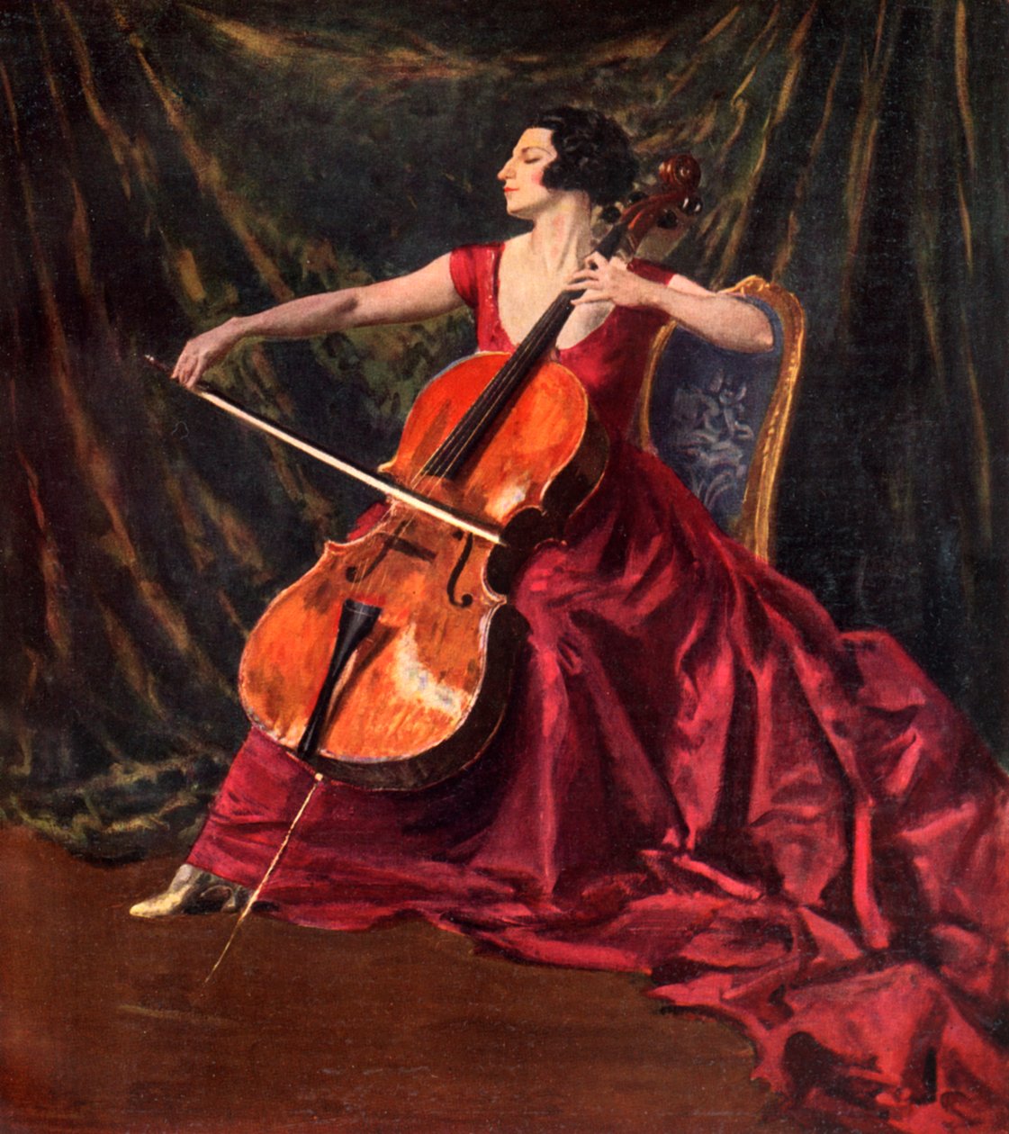 Madam Suggia, 1920-1923, 1933 by Augustus John